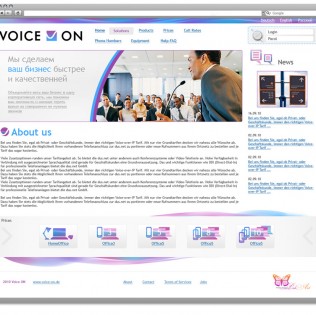Дизайн сайта Voice on